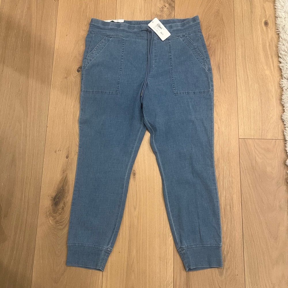 Denim joggers